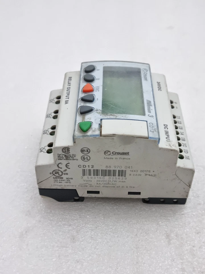 CROUZET MILLENIUM3 CD12 PLC Programmable Logic Controller Smart Relay